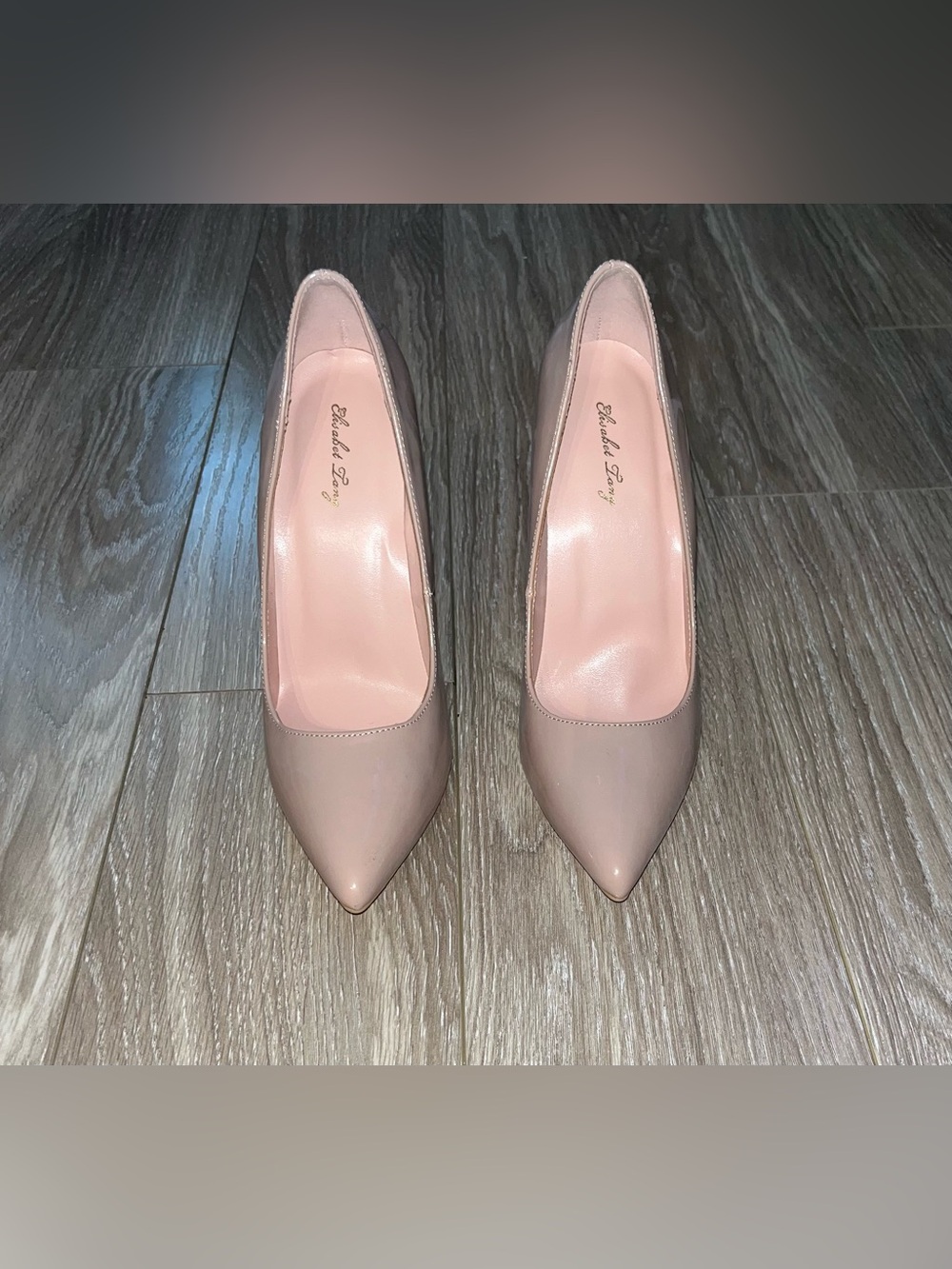 Nude Pink Pointed-Toe Pumps